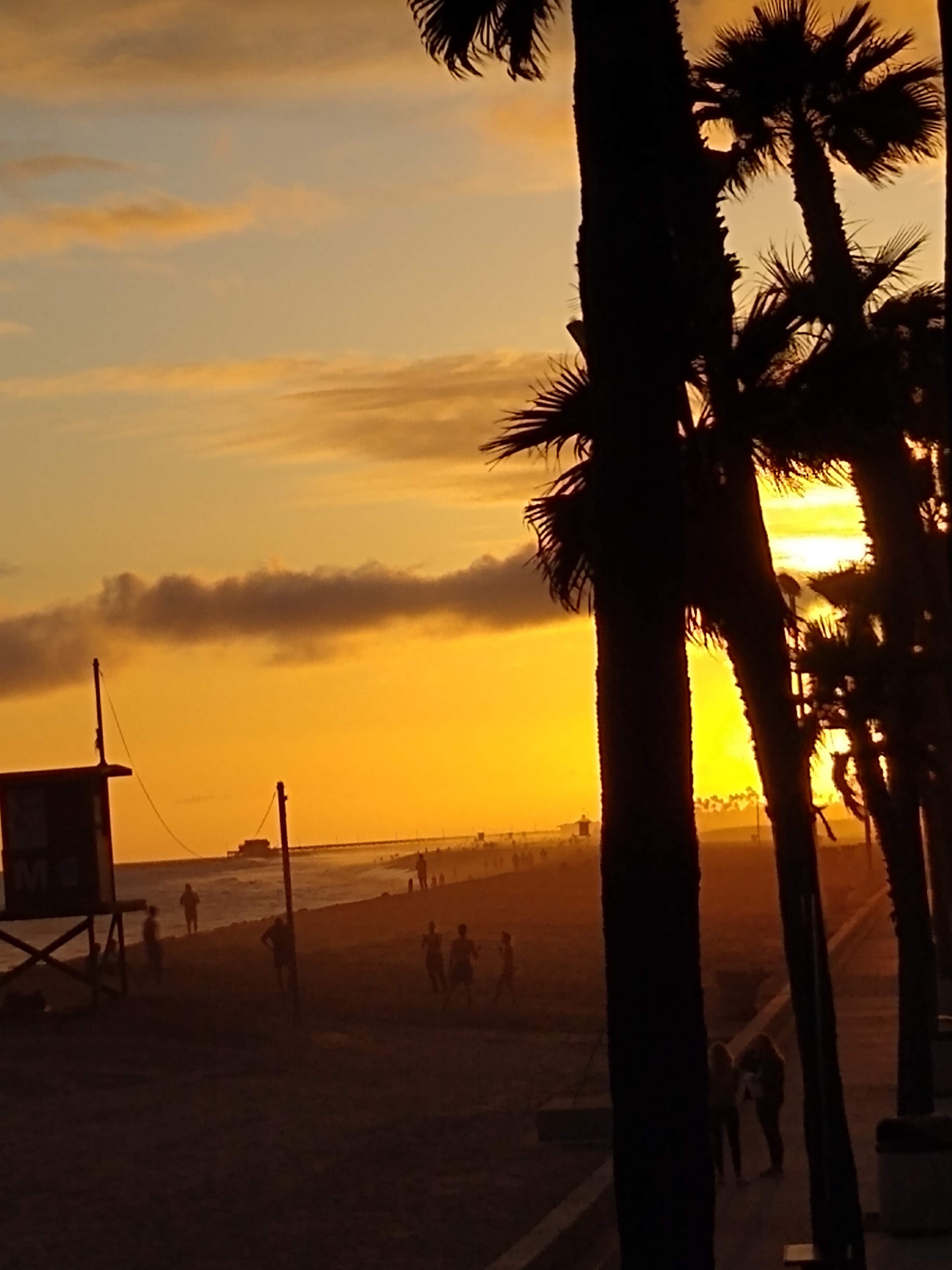 sunset Balboa Pier